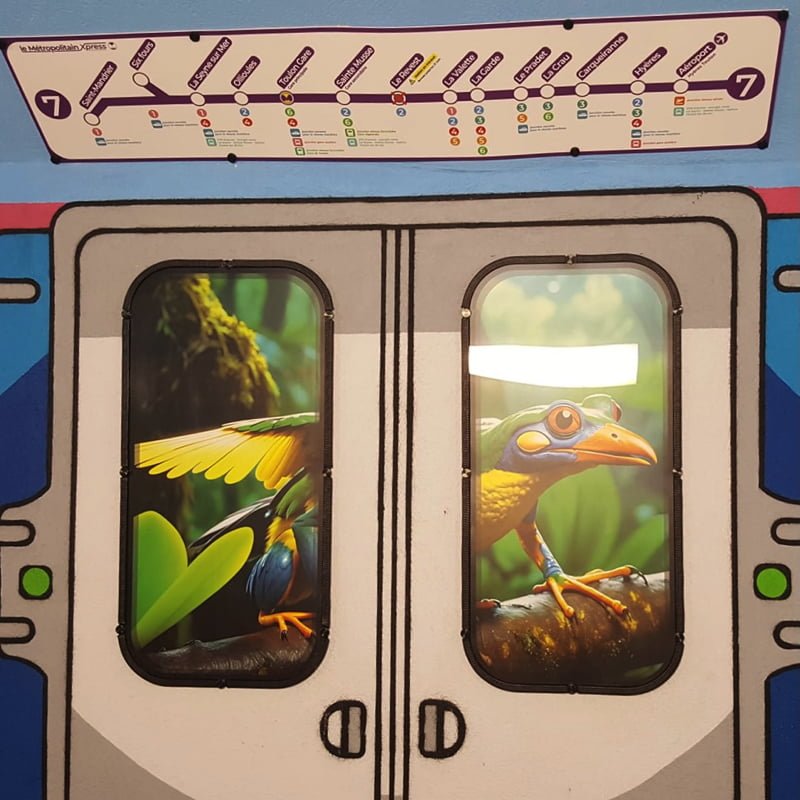 La fresque artistique du tunnel de la gare routière de Toulon fresque artistique du tunnel de la gare routière de Toulon