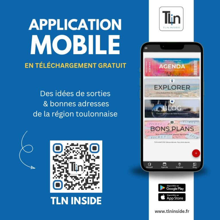 Application mobile TLN INSIDE L'application mobile pour sortir à Toulon et environs !